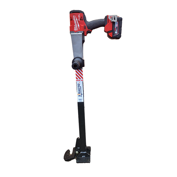 Xtracto tool studio image, with Milwaukee Impact Drill